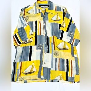 Insearch Limited Addition Sailing Yacht Button Up Shirt. Size Medium.